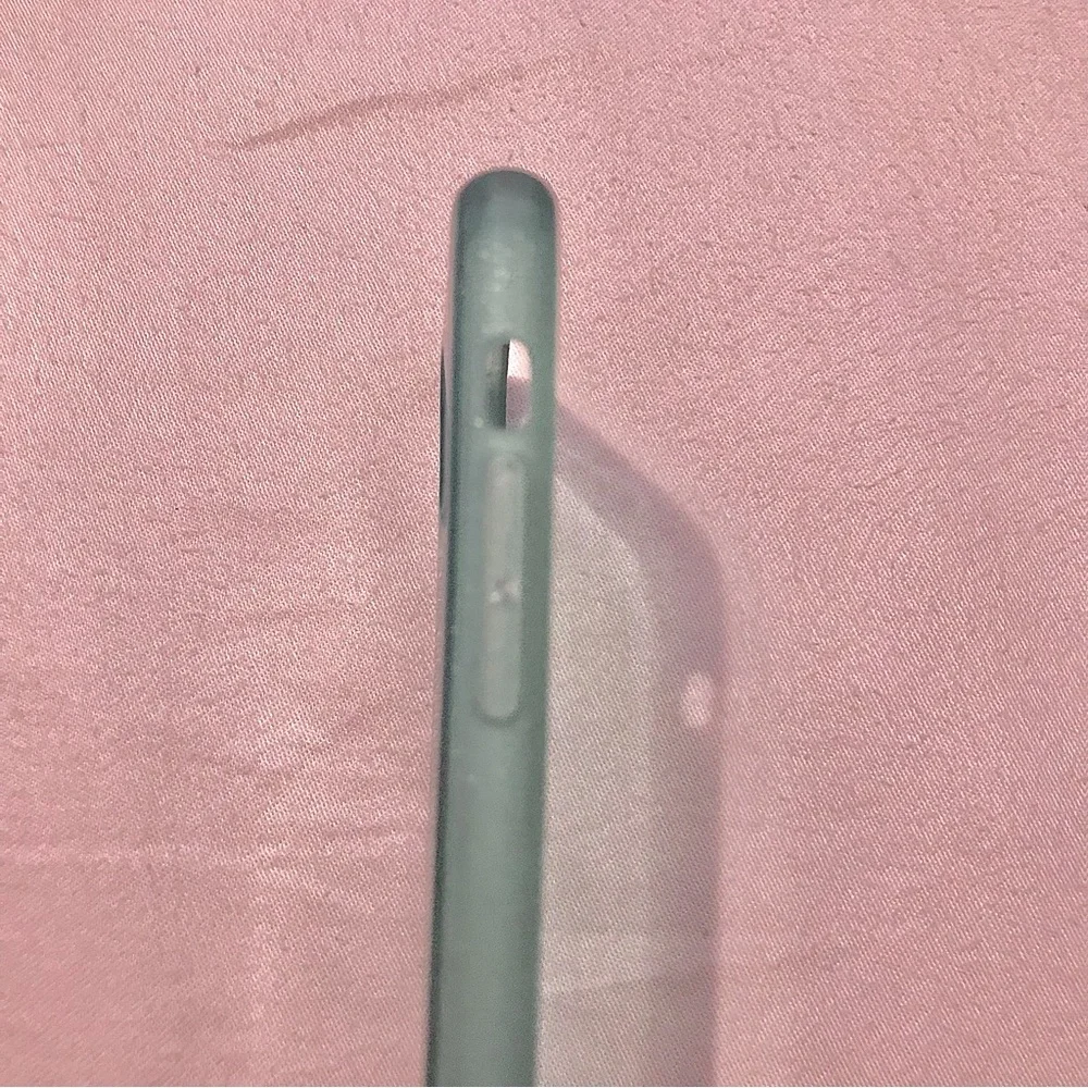 Apple IPhone Protective Silicone Back Cover Green Glitter Case